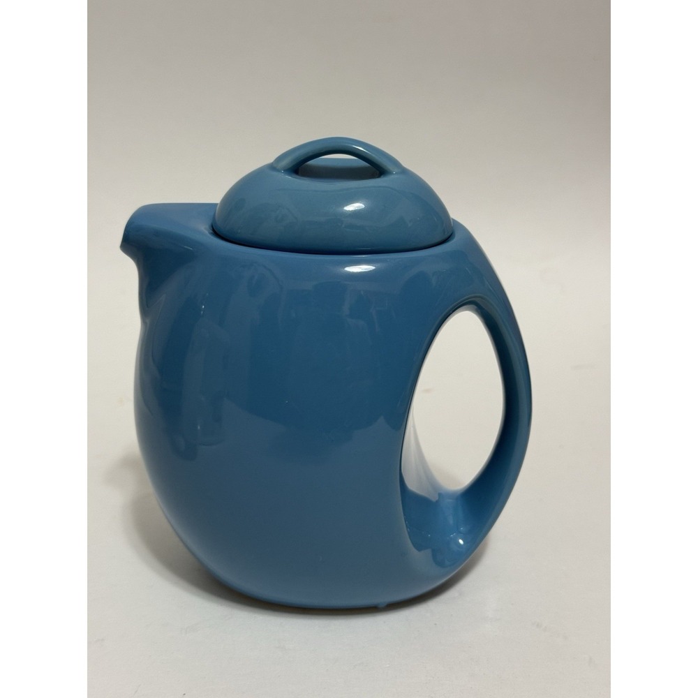 Schylling Blue 12 Oz Ceramic Teapot with Lid‎ Perfect Condition